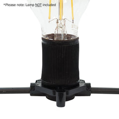 PCE 25m ES Festoon, 1m Spacing with 16A Plug and Socket