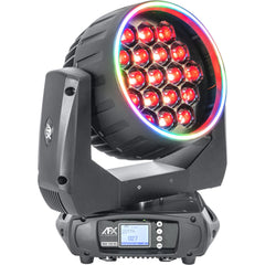 AFX Light WASH-1940-RGB Wash Zoom Moving Head With Ring Effect 19X 40W RGBW LED inc Flightcase