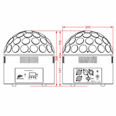 JB Systems Powerball Color 200W LED Effect Light