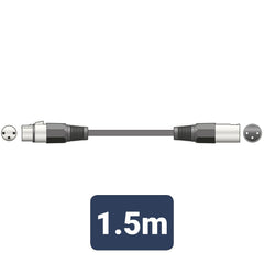 1.5M Microphone Cable High Quality Durable XLR 3P Lead