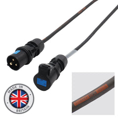 LEDJ 10m 1.5mm 16A Male - 16A Female Cable, PCE Midnight