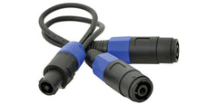 QTX Speakon Splitter 2 Way 1 x Male - 2 x Female