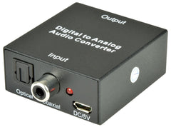 AV:Link Convertisseur audio numérique vers audio analogique Optique vers Phono