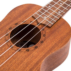 Laka Sapele Series Soprano Ukulele & Bag - Natural Mahogany