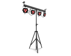 2x Chauvet 4Bar LT BT ILS 4-Head Wash Tripod with Footswitch BTAir Compatible