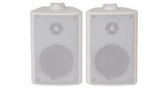 Adastra BC3W Stereo Background Speaker Pair White 3" 60W