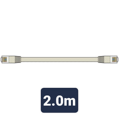 AV:Link Cat6 Patchkabel UTP RJ45-Stecker auf RJ45-Stecker 2,0 m