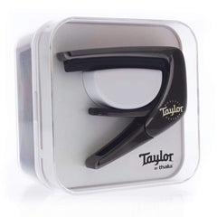 Thalia Taylor Black Chrome Finish Capo - Koa With Black Taylor Logo