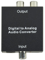 AV:Link Convertisseur audio numérique vers audio analogique Optique vers Phono