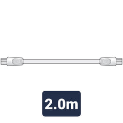 AV:Link Koaxialkabelstecker an Buchse 2,0 m