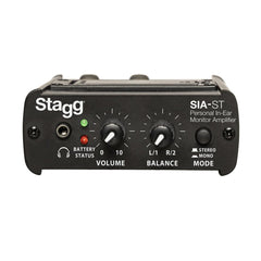 2x Stagg SIA-ST Wired IN-Ear Monitor Amplifier & 2x SPM-235 IEM Earphones