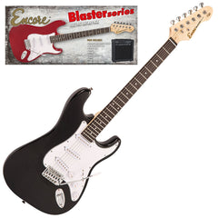 Encore E60 Blaster Electric Guitar Pack - Gloss Black