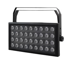 2x Equinox Cabaret Color HEX LED Flood 36 x 8W RGBWAUV avec flightcase