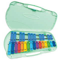 Angel Ax27n G4-a6 27 Note Glockenspiel- Coloured Keys - Green Case