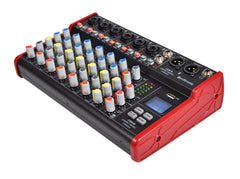 Citronic CSM-8 Table de mixage compacte Bluetooth Table de mixage Retard USB Studio Enregistrement Karaoké