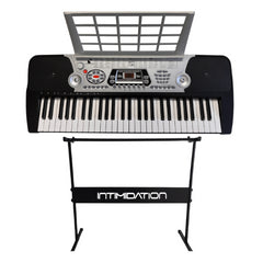 Intimidation Velocity Digital Electronic Keyboard inc Stand USB 54 Key MP3 Bluetooth