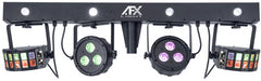 AFX EVENTBAR-BAT LED Derby UV Strobe GigBar Disco-Beleuchtung, batteriebetriebenes Paket