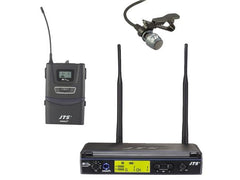 JTS IN-164 Series UHF PLL Single Channel Diversity Lapel Wireless Microphone System