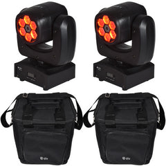 2x QTX MHS-90L: 90W LED Moving Head mit Laser