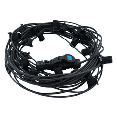 PCE 25m ES Festoon, 1m Spacing with 16A Plug and Socket