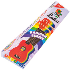 Laka Rainbow Series Ukulele & Bag - Orange