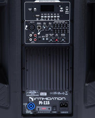 2x Intimidation PI-115 MK3 15" Two-Way Active Speakers 800w inc Stands With Numark Mixtrack Platinum FX DJ Controller