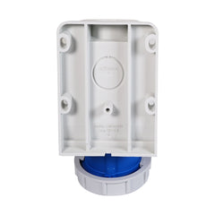 PCE 16A 230V 2P+E Wall Mount Angled Socket (1132-6)