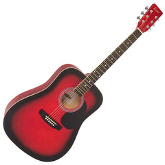 Encore Acoustic Guitar Outfit - Redburst