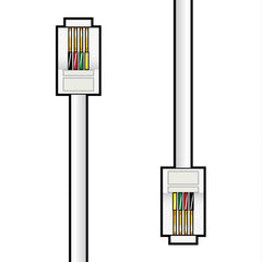 AV:Link RJ11-Modularstecker-zu-Stecker-Kabel 10,0 m