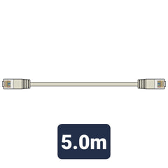 AV:Link Cat5e Patchkabel UTP RJ45-Stecker auf RJ45-Stecker 5,0 m