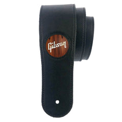 Thalia Gibson 2.5" Black Strap - Rosewood With Gibson Pearl Logo