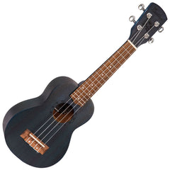 Laka Sapele Series Soprano Ukulele & Bag - Midnight Blue