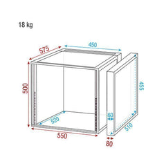 Boîtier DAP Double Porte 10U