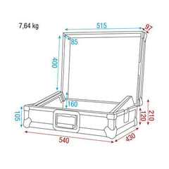 Flightcase pour table de mixage DAP Audio 19" 8U