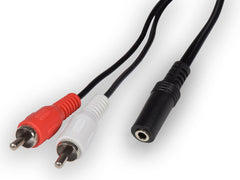 AV:Link 2 x RCA vers prises stéréo 3,5 mm câble adaptateur 0,2 m