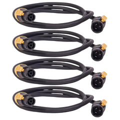 4x AFX CAB-IP65-T3 IP65 Powercon True1 Extension Cable for Lighting Fixtures - 3m