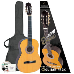 Encore 4/4 Classic Guitar Outfit - Natural