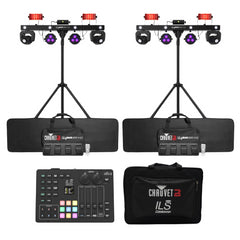 2x Chauvet DJ Gigbar Move + ILS Lightbars with ILS Command Controller