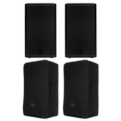 2x RCF ART 932A Active Speaker System 4200W Bundle inc Covers