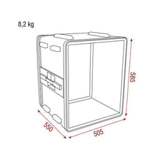 DAP DoubleDoor Case 12U ABS