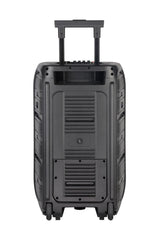 Intimidation NDR C15 15" 1800W Portable PA Bluetooth Speaker inc 2x Wireless Microphone