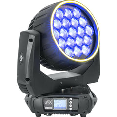 AFX Light WASH-1940-RGB Wash Zoom Moving Head With Ring Effect 19X 40W RGBW LED inc Flightcase