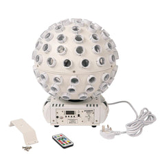 Kam Stratosphere Ghost White LED Revolving Mirrorball Lighting Effect MKII