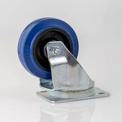 Penn Elcom 100mm / 4" Swivel Castor with Blue Wheel