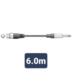 Câble micro QTX XLRF vers jack mono 1/4" (6 m)