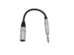 Câble adaptateur Omnitronic XLR(M)/Jack stéréo 0,2M Bk