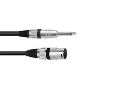 Câble adaptateur Omnitronic XLR(M)/Jack Mono 5M Bk