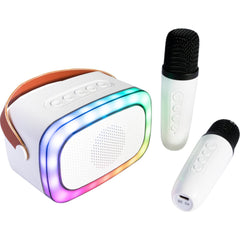 Party Light Sound Smart Karaoke Bluetooth Speaker with 2 wireless microphones