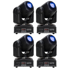 4x Eliminator Stinger Spot Moving Head 30W DJ Lighting Bundle