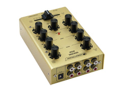 Omnitronic 2CH Mini DJ Mixer (Gold)